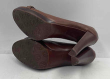 Load image into Gallery viewer, Authentic Tory Burch Womens Brown Slip-On Pump Heels Size 10.5M Damaged
