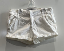 Load image into Gallery viewer, Abercrombie &amp; Fitch Womens White Denim Low Rise Cuffed Cut-Off Shorts Size 2/W26
