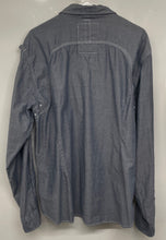 Load image into Gallery viewer, Guess Mens Blue Cotton Long Sleeve Collared Button-Up Shirt Size XXL
