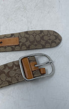 Load image into Gallery viewer, Coach Kids Brown Signature Print Adjustable Formal Dress Belt Size K1 P

