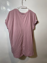 Load image into Gallery viewer, Banana Republic Womens Pink Short Cuffed Sleeve V-Neck Pullover T-Shirt Size L
