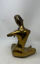 Load image into Gallery viewer, Vintage Brass Snake Charmer Musician Playing Flute Figurine Statue
