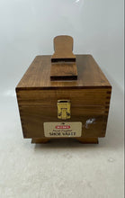 Load image into Gallery viewer, Vintage Kiwi Brown Hard Crafted Shoe Care Valet Box With Accessories
