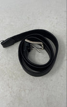 Load image into Gallery viewer, Massimo Dutti Womens Black Silver-Tone Bucket Leather Braided Waist Belt
