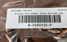 Load image into Gallery viewer, Michael Kors Womens Brown Leather Inner Pockets Shoulder Handbag
