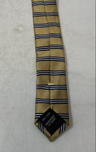 Load image into Gallery viewer, Jos. A. Bank Executive Collection Mens Gold Blue Striped Silk Pointed Tie
