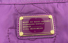 Load image into Gallery viewer, Authentic Marc By Marc Jacobs Womens Purple Double Handle Tote Handbag
