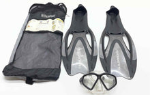 Load image into Gallery viewer, U.S. Divers Cozumel Swim Mask And Proflex Fins Snorkeling Set With Gear Bag
