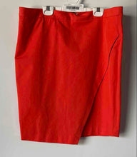 Load image into Gallery viewer, Banana Republic Womens Orange Back Zip Crossover Straight &amp; Pencil Skirt Size 12

