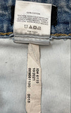 Load image into Gallery viewer, Express Womens Blue Denim Medium Wash Distressed Mid Rise Boyfriend Jeans Sz 0P
