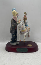 Load image into Gallery viewer, Vintage Clown And Kid Signed Collectors Edition The Merry-Go-Round Figurine
