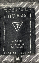 Load image into Gallery viewer, Guess Mens Gray Striped Cotton Short Sleeve Collared Button-Up Shirt Size XL
