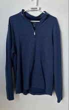 Load image into Gallery viewer, Van Heusen Mens Blue Classic Fit Long Sleeve 1/4 Zip Pullover Sweater Size M
