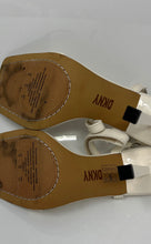 Load image into Gallery viewer, DKNY Womens Rance K1300867 White Leather Stiletto Ankle Strap Sandals Size 6.5M
