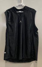 Load image into Gallery viewer, Jordan Mens Black Air Mesh Sleeveless V-Neck Pullover Jersey Tank Top Size Large
