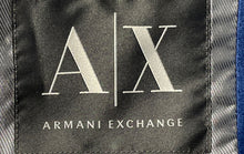 Load image into Gallery viewer, Armani Exchange Mens Blue Velvet Notch Lapel Pockets Single-Button Blazer Size M
