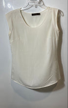 Load image into Gallery viewer, The Limited Womens White Short Cap Sleeve Round Neck Pullover Blouse Top Size S
