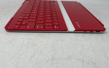 Load image into Gallery viewer, Logitech Red Bluetooth Portable Ultra Thin Keyboard Cover Case Untested
