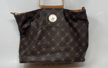 Load image into Gallery viewer, Beverly Hills Polo Club Womens Brown Detachable Strap Shoulder Tote Handbag
