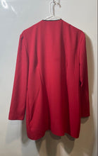 Load image into Gallery viewer, Yessica Womens Red Long Sleeve Mid-Length Button Front Blazer Jacket Size 42
