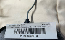 Load image into Gallery viewer, Zara Womens Champagne Satin Spaghetti Strap Sweetheart Neck Blouse Top XS W/Tags
