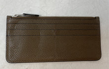 Load image into Gallery viewer, Coach Womens Brown Pebbled Leather Outer Pockets Coin Wallet
