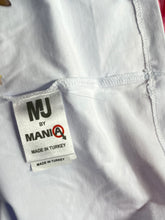 Load image into Gallery viewer, Mania Jeans Mens White Short Sleeve Collared Golf Polo Shirt Size Large

