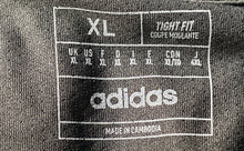 Load image into Gallery viewer, Adidas Mens Black Crew Neck Short Sleeve Tight Fit Pullover T-Shirt Size XL
