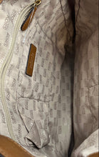 Load image into Gallery viewer, Michael Kors Womens Jet Set Travel Brown Signature Print Double Handle Tote Bag

