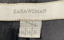 Load image into Gallery viewer, Zara Womens Black Long Sleeve Notch Lapel One-Button Blazer Size 14

