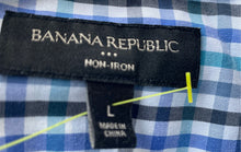Load image into Gallery viewer, Banana Republic Mens Multicolor Plaid Long Sleeve Slim Fit Button-Up Shirt Sz L
