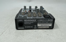 Load image into Gallery viewer, Behringer XENYX 502 Black 5-Input Analog Audio Mixer Not Tested No Power Cables
