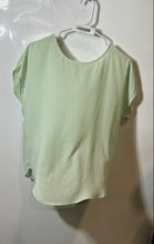 Load image into Gallery viewer, Forever 21 Womens Green Round Neck Short Sleeve Blouse Top Size Small

