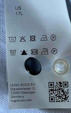 Load image into Gallery viewer, Hugo Boss Mens White Cotton Long Sleeve Collared Slim Fit Dress Shirt Size XL
