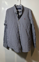 Load image into Gallery viewer, Ralph Lauren Mens White And Blue Gingham Cotton Button-Up Shirt Size Large
