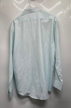 Load image into Gallery viewer, Black Label By Ruffini Mens Blue White Polka Dot Long Sleeve Dress Shirt Size M
