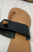 Load image into Gallery viewer, Joie A La Plage Womens Nice Brown Black Slip-On Thong Sandals Size 38 1/2
