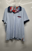 Load image into Gallery viewer, Au Noir Mens Light Blue Short Sleeve Collared Regular Fit Polo Shirt Size 8

