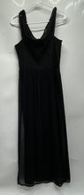 Load image into Gallery viewer, Express Womens Black Square Neck Sleeveless Side Zip A-Line Dress Size Large
