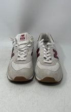 Load image into Gallery viewer, New Balance Mens 574 V2 ML574TE2 White Burgundy Lace-Up Sneaker Shoes Size 13D
