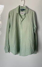 Load image into Gallery viewer, Polo By Ralph Lauren Mens Green Printed Long Sleeve Dress Shirt Size 16.5
