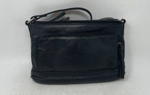 Load image into Gallery viewer, Great American Womens Black Leather Adjustable Strap Zip Top Lined Crossbody Bag
