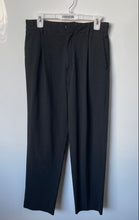 Load image into Gallery viewer, Zara Mens Black Pleated Front Slash Pockets Belt Loops Dress Pants Size 31
