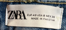 Load image into Gallery viewer, Zara Womens Blue Denim Stretch 5-Pocket Design Bootcut Jeans Size 8 With Tag
