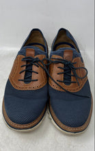 Load image into Gallery viewer, Johnston &amp; Murphy Mens Braydon Knit Navy Blue Brown Oxford Dress Shoes Size 10M
