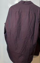 Load image into Gallery viewer, Alfani Mens Purple Striped Long Sleeve Stretch Fitted Dress Shirt Size Large
