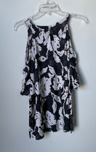 Load image into Gallery viewer, INC International Concepts Womens Black White Floral Stretch Blouse Top Size 1X
