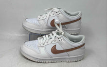 Load image into Gallery viewer, Nike Kids Dunk Low White Leather Lace-Up Low Top Sneaker Shoes Size 4.5Y
