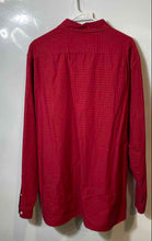 Load image into Gallery viewer, Lacoste Mens Red Gray Gingham Cotton Long Sleeve Button-Up Shirt Size 2XL
