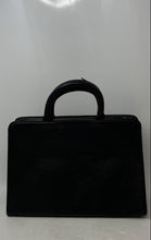 Load image into Gallery viewer, Michel Germain Womens Black Faux Leather Inner Pocket Zip-Around Satchel Purse
